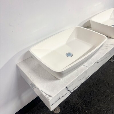 Twin Sink Unit with Marble Base