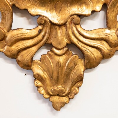 Pair of Antique Italian Giltwood Ornate Mirrors