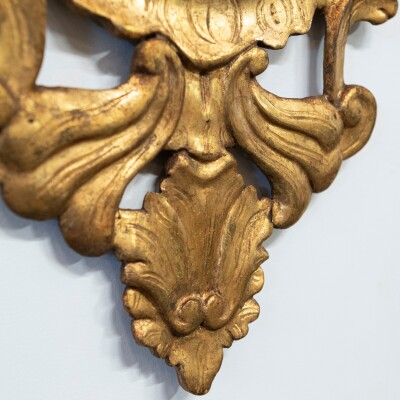 Pair of Antique Italian Giltwood Ornate Mirrors