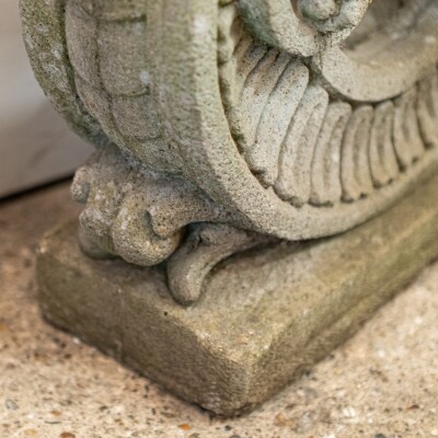 Reclaimed Pair of Carved Cherub Statues | Garden Putti