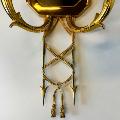Set of 4 21st Century Gilded Brass Gilt Wall Lights