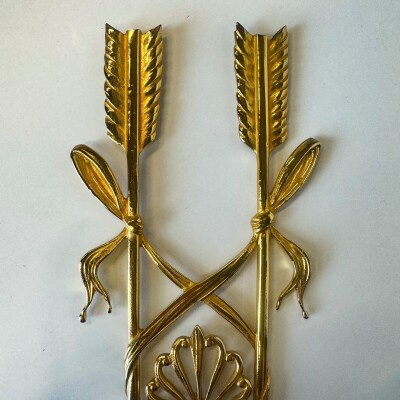 Set of 4 21st Century Gilded Brass Gilt Wall Lights