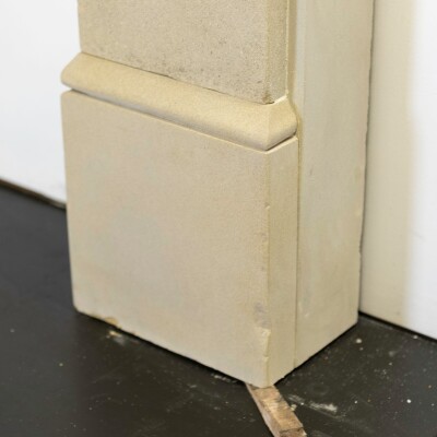 Antique Victorian Yorkstone Fireplace Surround with Corbels
