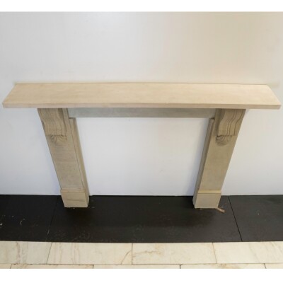 Antique Victorian Yorkstone Fireplace Surround with Corbels