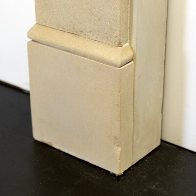 Antique Victorian Yorkstone Fireplace Surround with Corbels