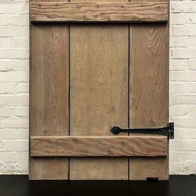 Antique Victorian Glazed Latch Door - 199cm x 86cm