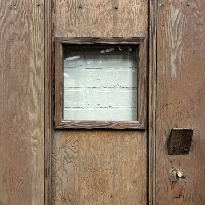Antique Victorian Glazed Latch Door - 199cm x 86cm