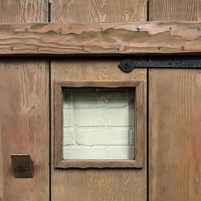 Antique Victorian Glazed Latch Door - 199cm x 86cm