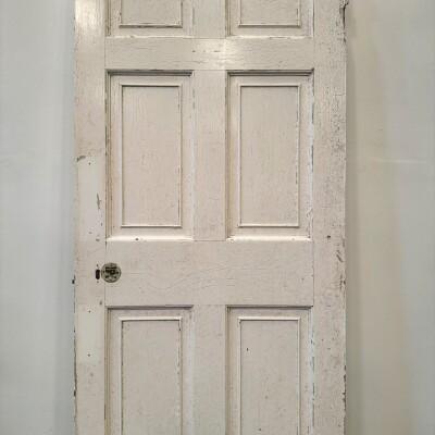 Georgian Solid Pine Panelled Door - 193.5cm x 89cm