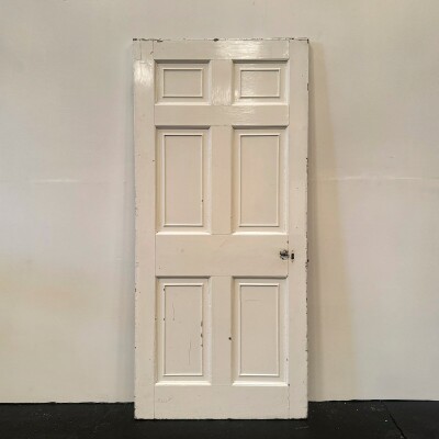 Georgian Solid Pine Panelled Door - 193.5cm x 89cm