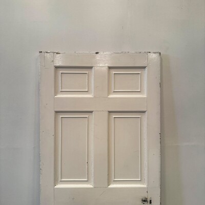 Georgian Solid Pine Panelled Door - 193.5cm x 89cm