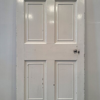 Georgian Solid Pine Panelled Door - 193.5cm x 89cm