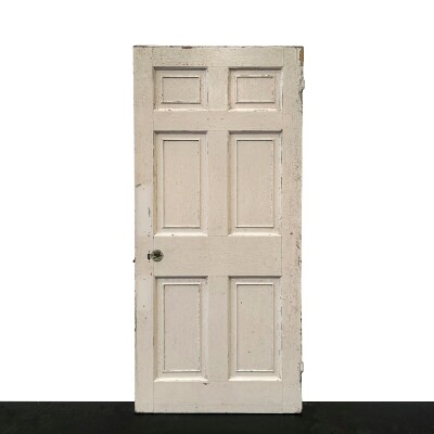 Georgian Solid Pine Panelled Door - 193.5cm x 89cm