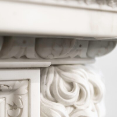 18th Century English Baroque Marble Fireplace | Appuldurcombe House POA