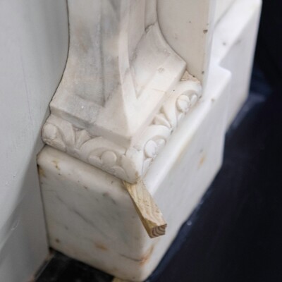 18th Century English Baroque Marble Fireplace | Appuldurcombe House POA