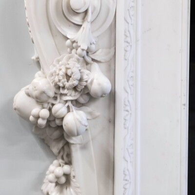 18th Century English Baroque Marble Fireplace | Appuldurcombe House POA
