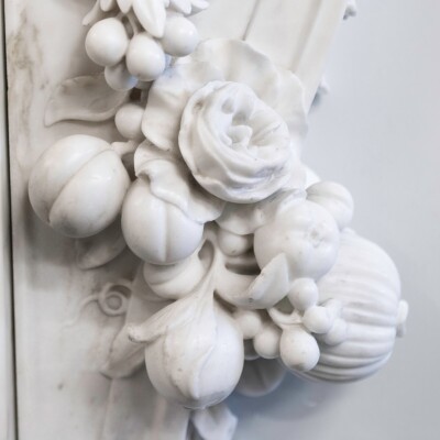 18th Century English Baroque Marble Fireplace | Appuldurcombe House POA