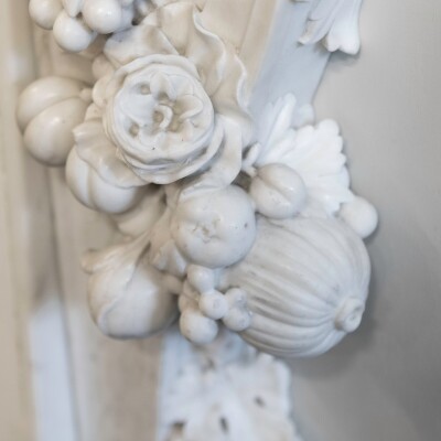 18th Century English Baroque Marble Fireplace | Appuldurcombe House POA