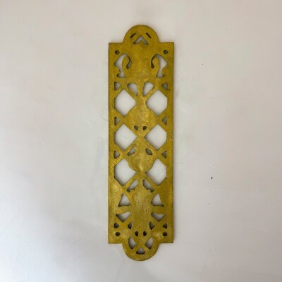 Reclaimed Brass Tulip Finger Plates - 10 Pairs Available