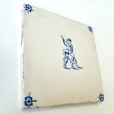 Set of 6 Antique 18th Century Dutch Delft Tiles