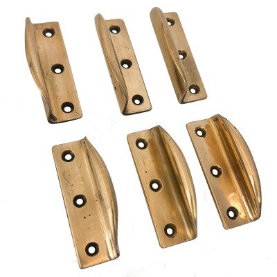 Antique Polished Brass Sash Window Pulls 40 Pairs Available | Price Per Pair