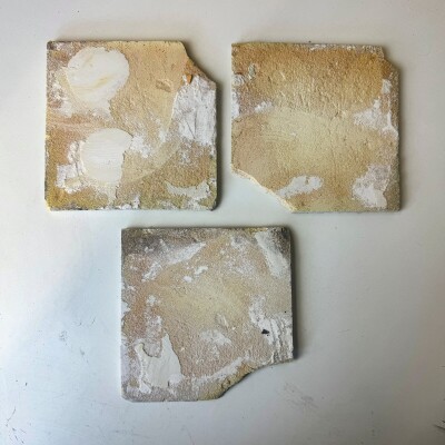 Set of 3 Antique 18th Century Dutch Delft Tiles