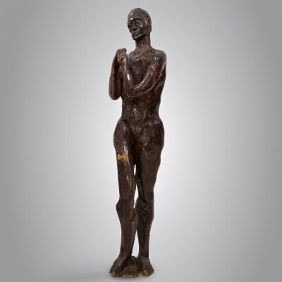 Life-Size Wooden Sculpture | Michael Gagashe Zondi