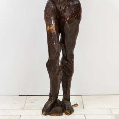 Life-Size Wooden Sculpture | Michael Gagashe Zondi