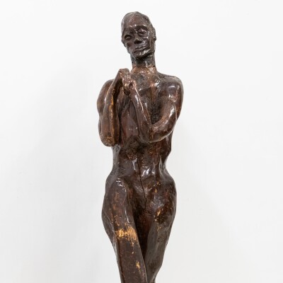 Life-Size Wooden Sculpture | Michael Gagashe Zondi
