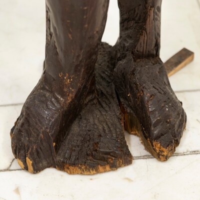 Life-Size Wooden Sculpture | Michael Gagashe Zondi