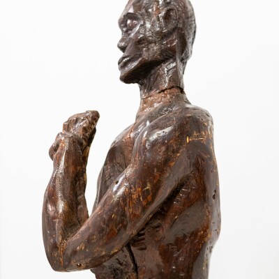 Life-Size Wooden Sculpture | Michael Gagashe Zondi