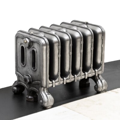 Rare Antique Hand Polished Cast Iron Radiator | 6 Sections
