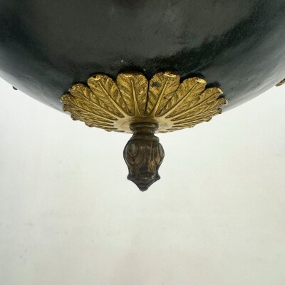 Antique French Empire Chandelier with Brass Accents | 6 Arms