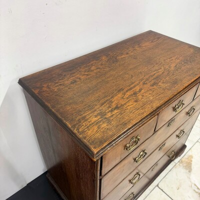 Antique 18th Century Oak and Walnut Chest of Drawers