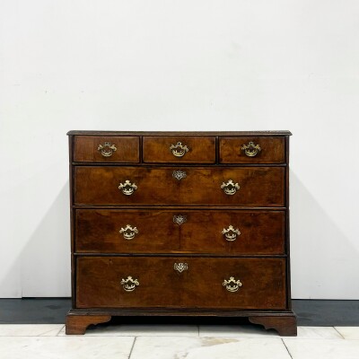 Antique 18th Century Oak and Walnut Chest of Drawers