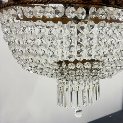 Reclaimed Antique Bronze Effect Crystal Chandelier | 8 Arm