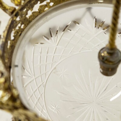 Antique French Gilt Bronze Suspended Light