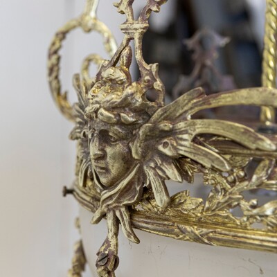Antique French Gilt Bronze Suspended Light