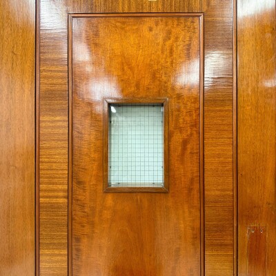 Clothworkers' Pair of Doors with Georgian Wire Viewing Windows - 214.5cm x 157.5
