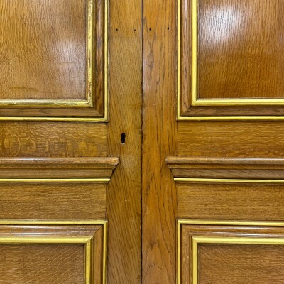Clothworkers' Pair of Doors with Georgian Wire Viewing Windows - 214.5cm x 157.5