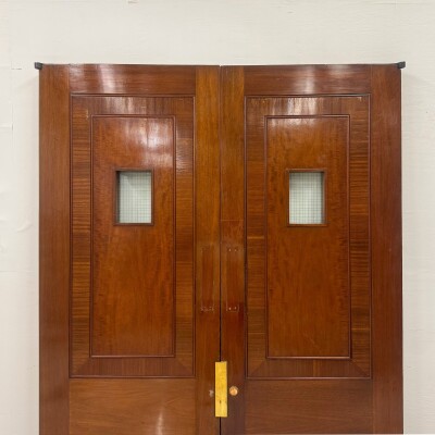 Clothworkers' Pair of Doors with Georgian Wire Viewing Windows - 214.5cm x 157.5