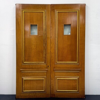 Clothworkers' Pair of Doors with Georgian Wire Viewing Windows - 214.5cm x 157.5