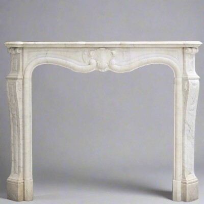 Antique French Style Marble Fireplace