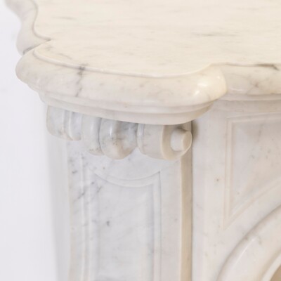 Antique French Style Marble Fireplace