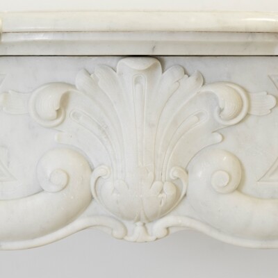 Antique French Style Marble Fireplace