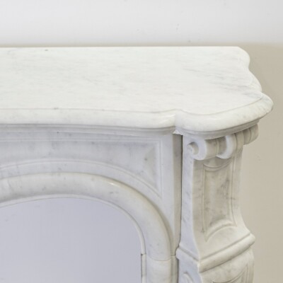 Antique French Style Marble Fireplace