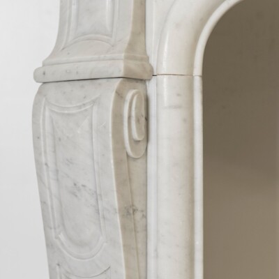 Antique French Style Marble Fireplace