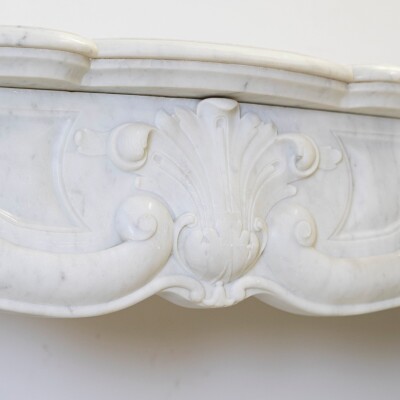 Antique French Style Marble Fireplace
