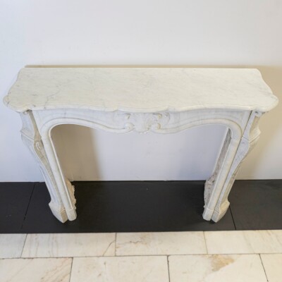 Antique French Style Marble Fireplace