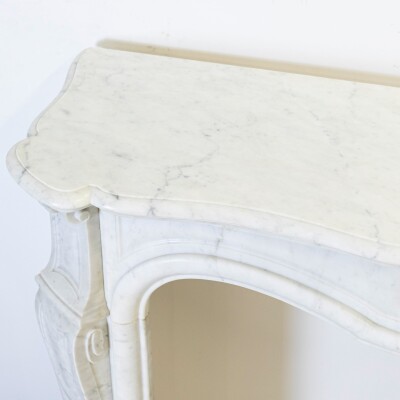 Antique French Style Marble Fireplace